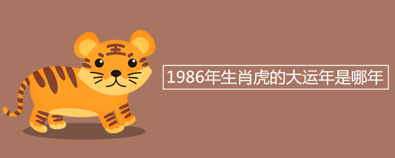 Which year is the Chinese Zodiac Tiger