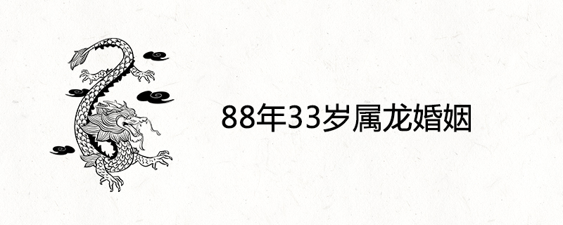 88세 33세 드래곤 결혼