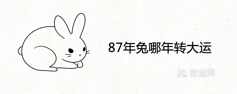 87 Years Rabbit Which Year Will Great Fortune