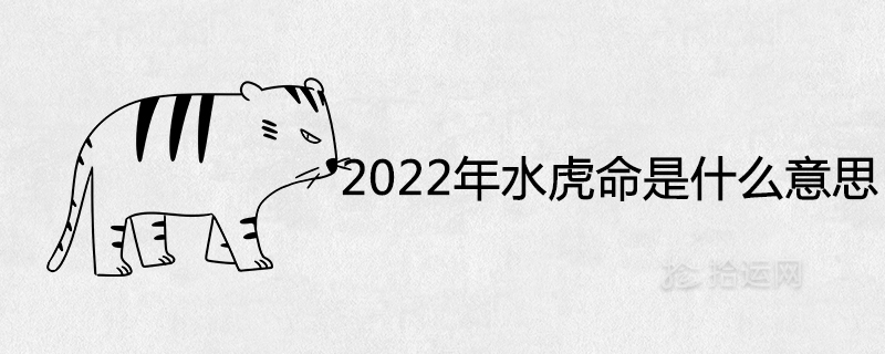 What does the water tiger mean in 2022